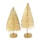 Bethany Lowe 4.5 Inch Mini Bottle Brush Tree Set Halloween Decorative Tree Set , Halloween Decor Glittered